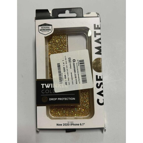 Case-Mate Twinkle Case for iPhone 11 Reflective Foil Elements Gold 6.1" - Picture 1 of 10